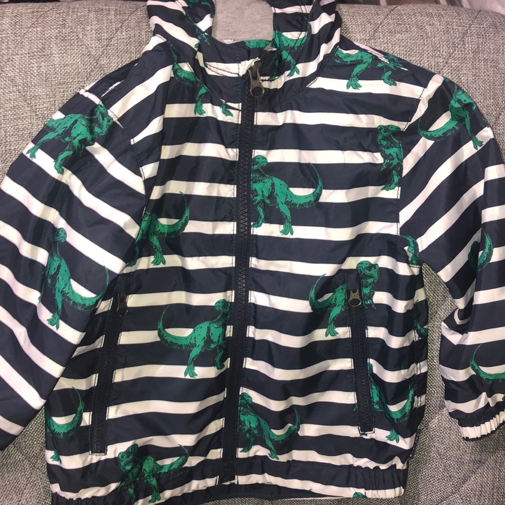 Dinosaur striped jacket